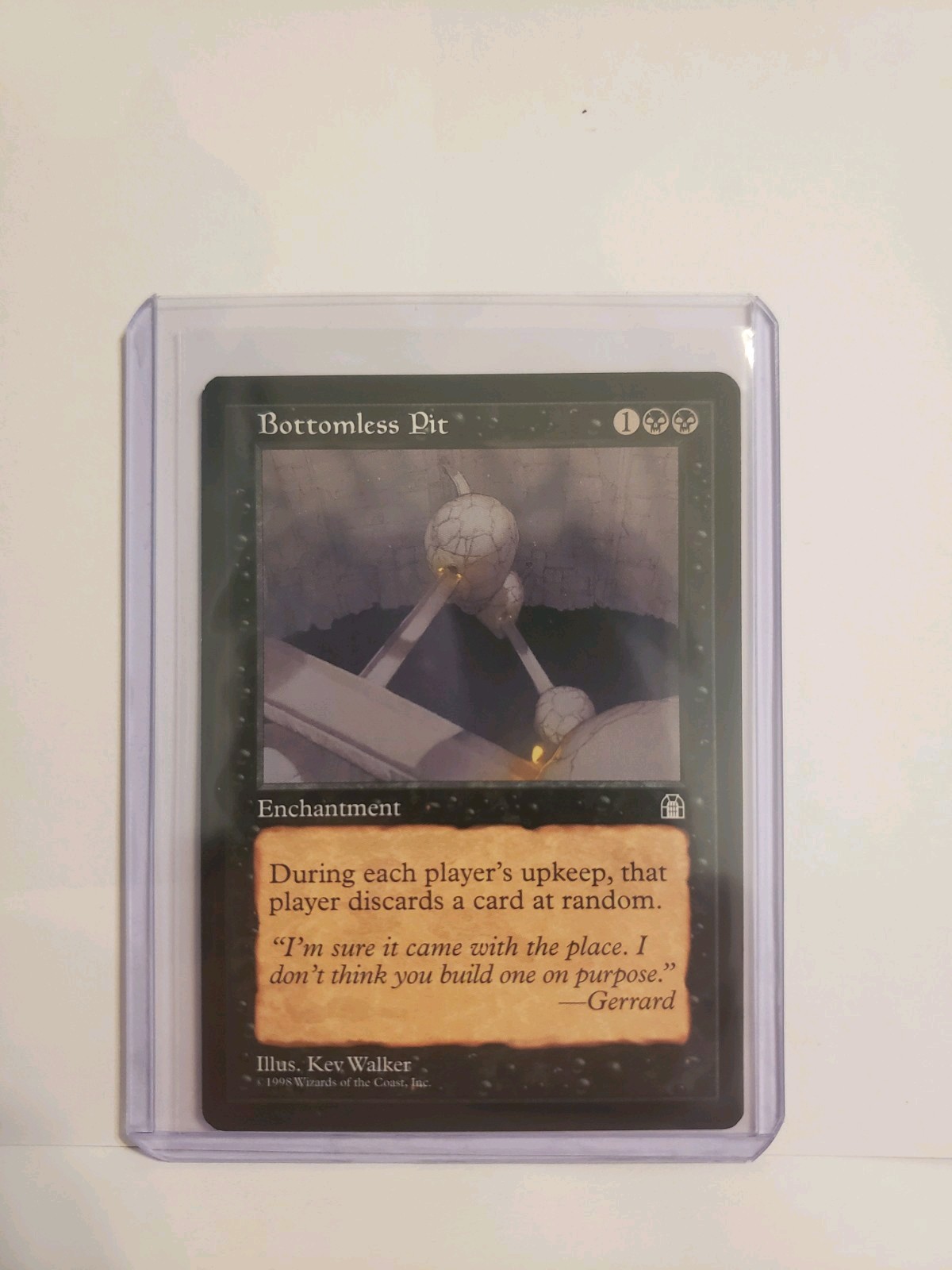 [1x] MTG Bottomless Pit - Stronghold - LP - NM Enchantment Magic The Gathering