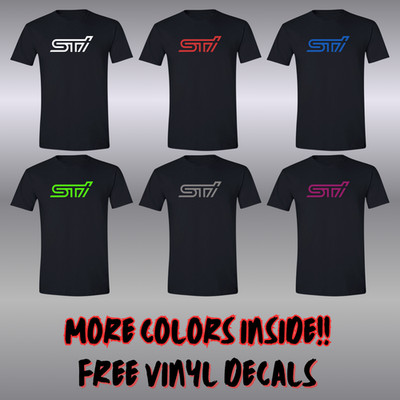 Subaru Racing STI SOFT STYLE T-Shirt Forester Impreza WRX FREE DECALS!