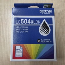 Brother Genuine LC504XLBK High Yield Black Ink Cartridge exp. 04/2028