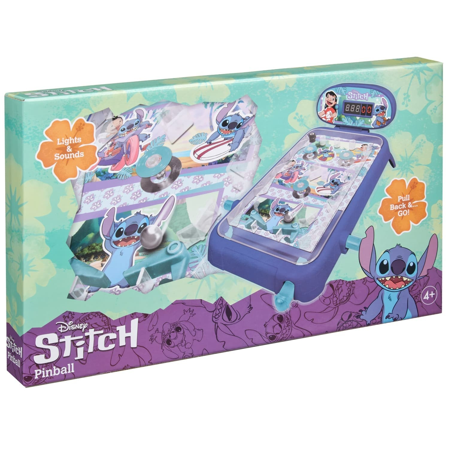 Disney Stitch Pinball Machine, New In Box