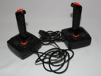 Atari 2600 Vintage WIRED POINT MASTER CONTROLLER LOT x2 Joystick UNTESTED