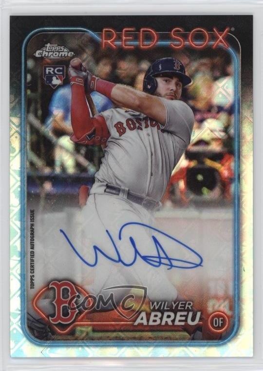 2024 Chrome Logofractor Edition MLB Refractor Wilyer Abreu Rookie Auto RC 17ni