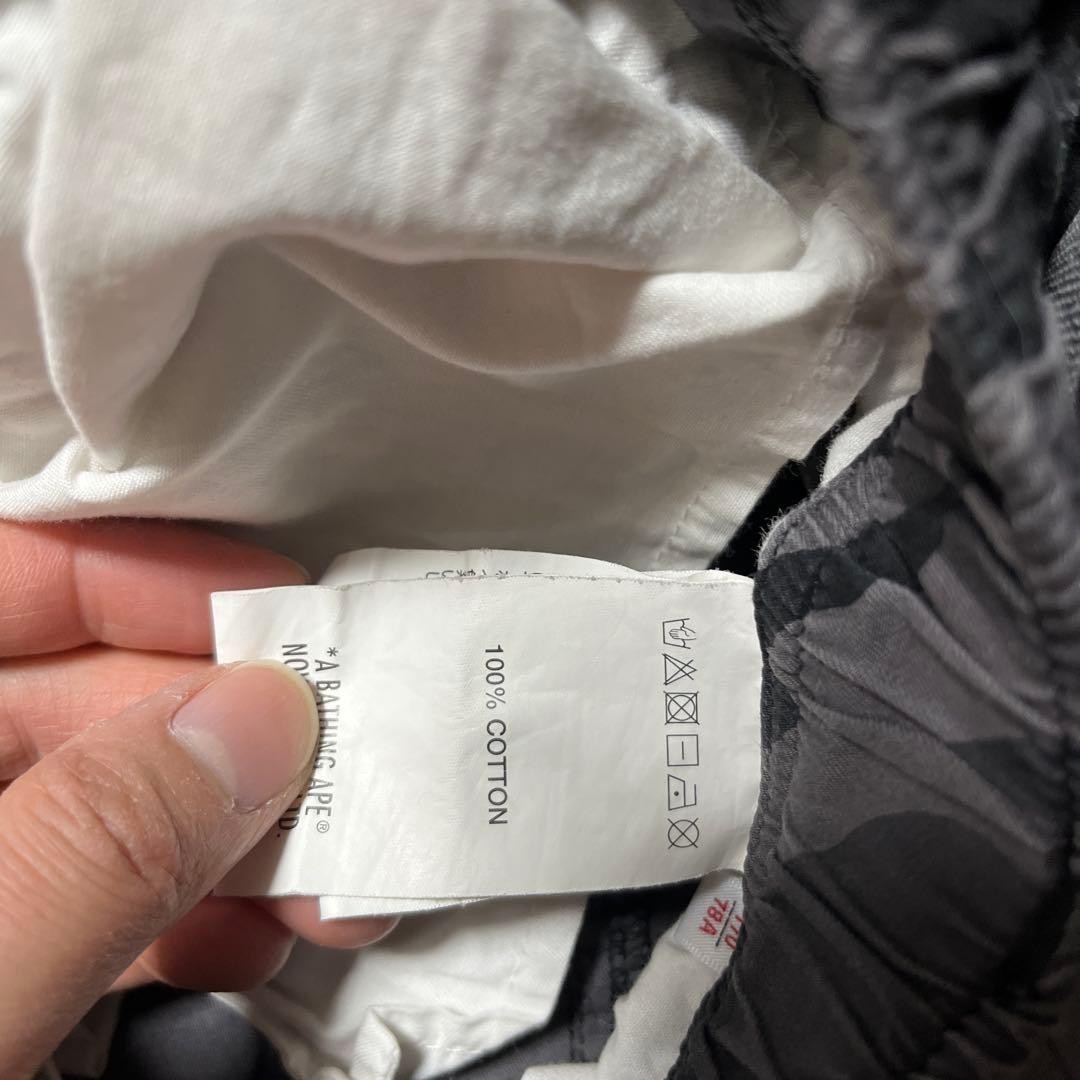 A BATHING APE BAPE Cotton Camouflage 2way Cargo Pants Black S BA0226215 thumbnail 9