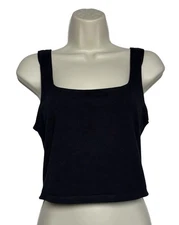 Forever 21 Women's Black Cropped Tank Top Size Large