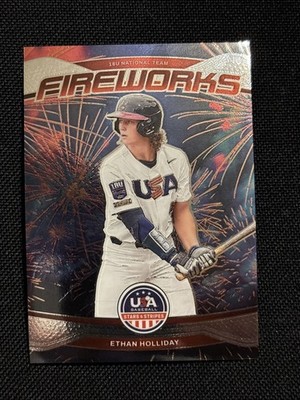 2026 Panini Stars & Strips Ethan Holliday Firework SP #1 Rockies Prospect