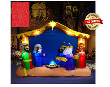 8FT Christmas Inflatables Santa 2025 NEW LED Outdoor Decoration