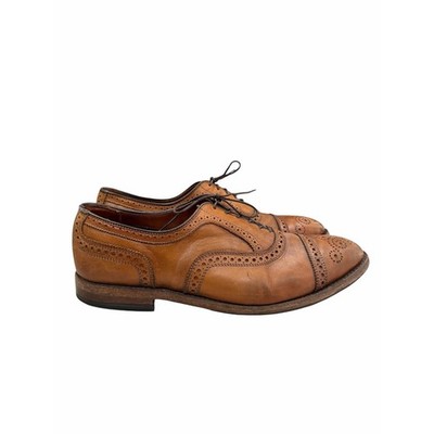 Allen Edmonds Men's 11.5 Strand Cap Toe Walnut Brown Leather Oxford Dress Shoes