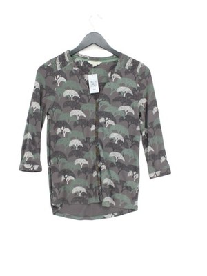 White Stuff Women's Top UK 6 Grey Cotton with Lyocell Modal Basic