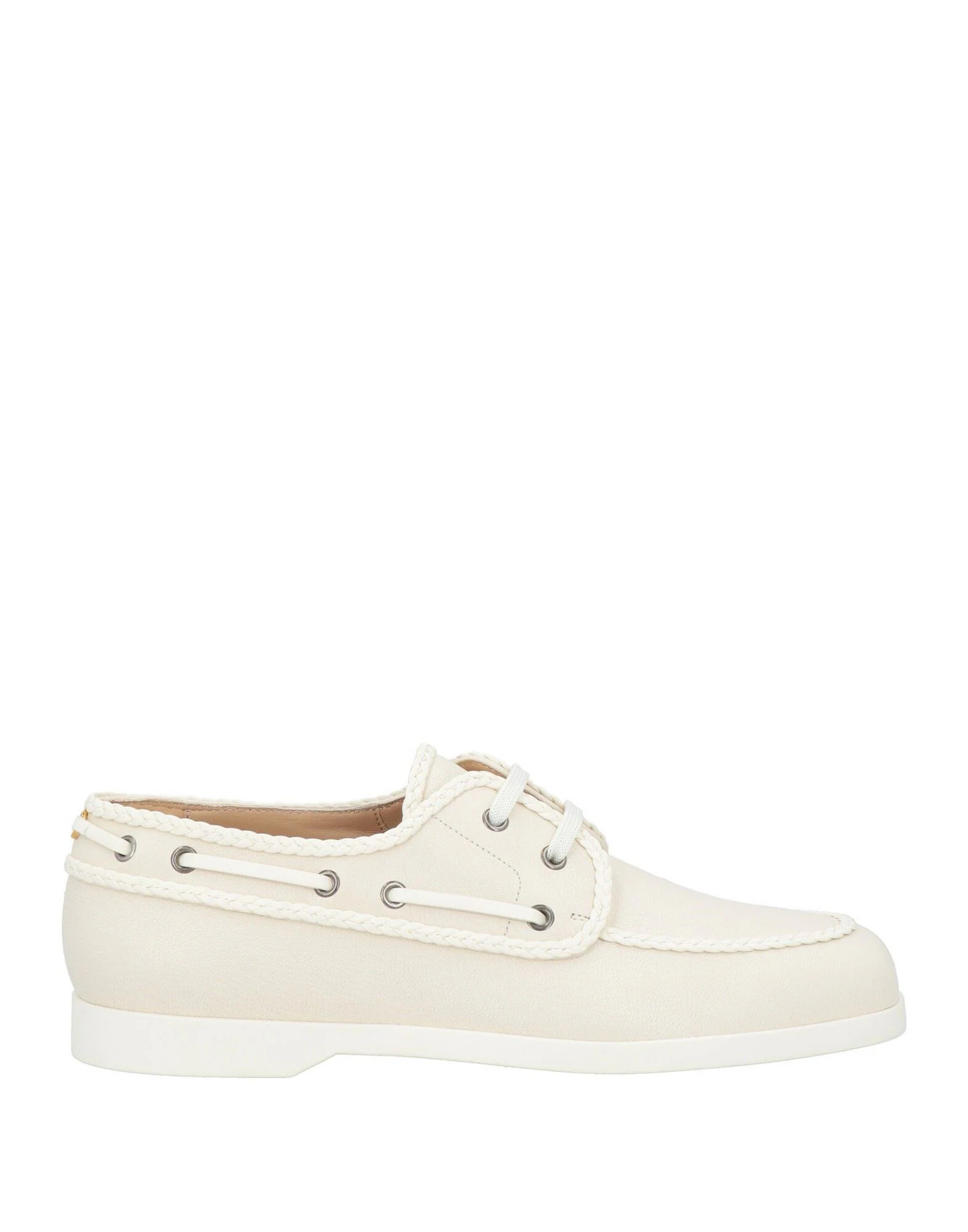 Valentino Garavani - Men - Pebbled-leather Loafer - Off white 191490₽