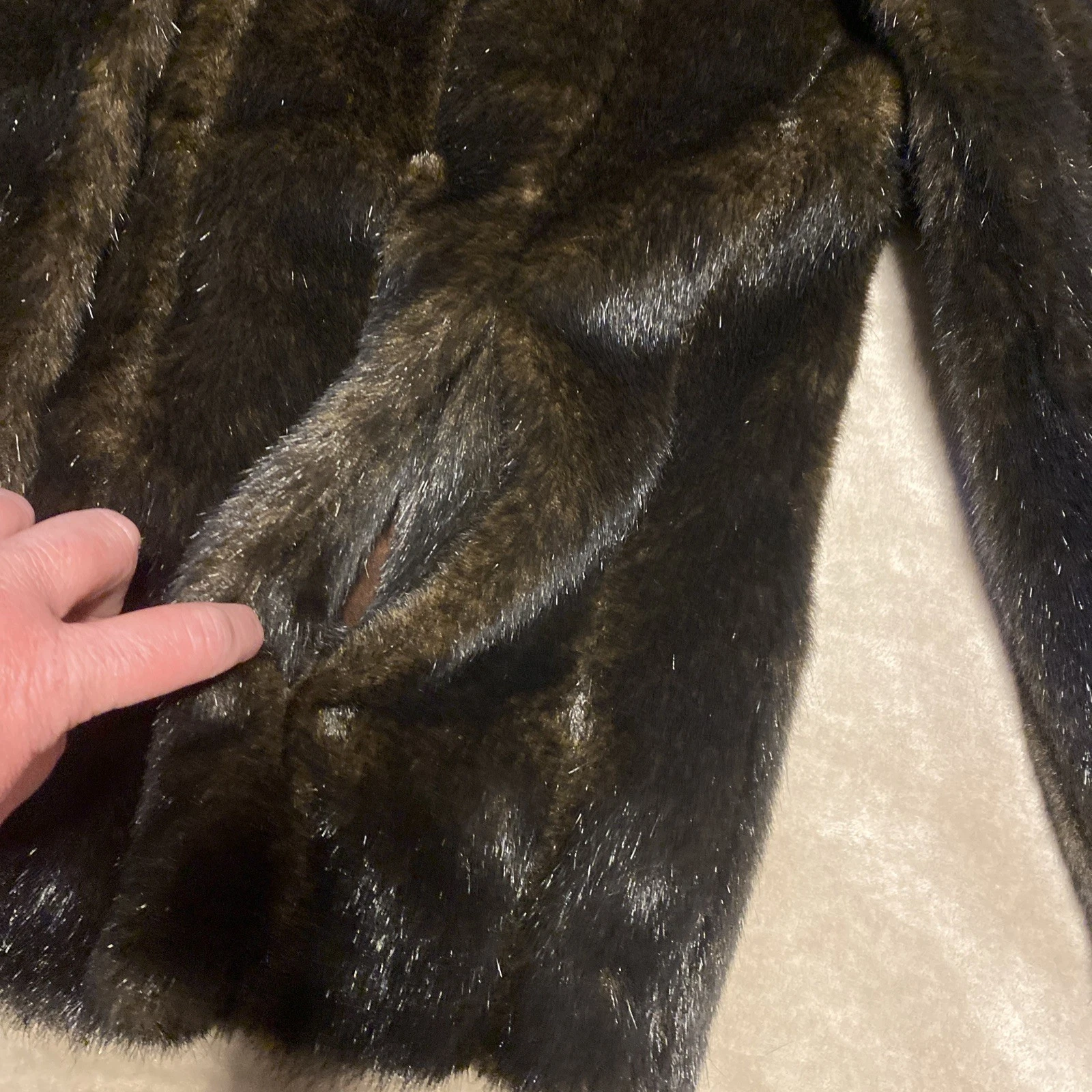 GUCCI Cappotto pelliccia Pamela McCoy FAUX us intime ottimeioni condiz gia moblie mogliee ma XL 1Xghe righe Tiger