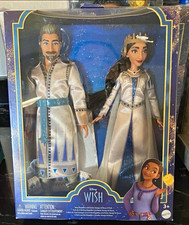 Mattel Disney Wish King Magnifico Queen Amaya 12in Doll 2-Pack Unopened