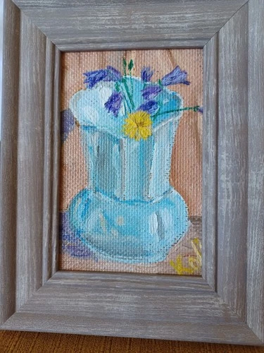 Oil Painting 15x20 Cm Impressionism Flowers 5