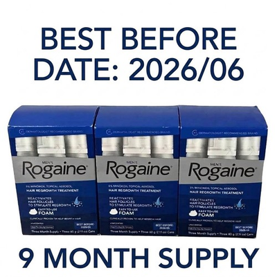 #ad #ad Rogaine Men’s 5% Minoxidil Foam Hair Treatment 9x2.11 Exp 06 2026 $89.99