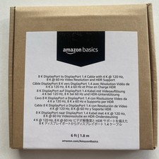 Amazon Basics 8k DisplayPort to DisplayPort 1...