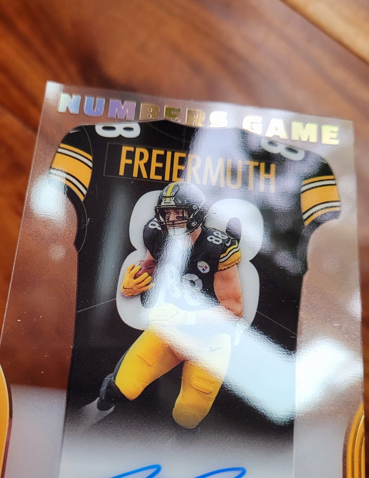 Pat Freiermuth 2022 Panini Contenders Auto Autograph Numbers Game #NG-PFR view 3