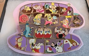Disney Alice in Wonderland 65th Anniversary Mystery Pin Set - 16 Pins - 2016