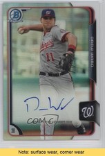 2015 Bowman Chrome Prospects Refractor 2/499 Drew Ward #BCAP-DW Auto READ 1u6