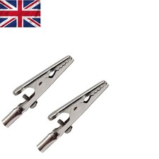 Kompakte 50 mm 12 V Krokodilklemmen mit 15 mm Maulöffnung - robuster Stahl