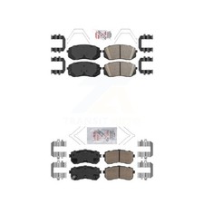 AmeriBRAKES KNF-101155 Brake Pad Sets 4-Wheel Set Front & Rear for Hyundai Kona
