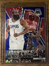2023-24 Panini Mosaic James Harden Montage Fast Break Blue #/85 #14