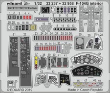 Eduard 1/32 F-104G Starfighter Cockpit (Italeri) 33237