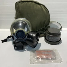 U.S. Air Force Gas Mask Military MSA 5479 Missing Canister And Hood Just Mask