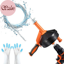 Drain Auger, Clog Remover with Drill Adapter, 25 Feet Flexible Plumbing Snake Us