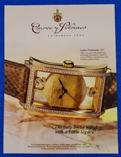 OROLOGIO DA POLSO SVIZZERO CUERVO Y SOBRINOS 2010 DONNA PROMINENTE 1011 STAMPA ORIGINALE ANNUNCIO