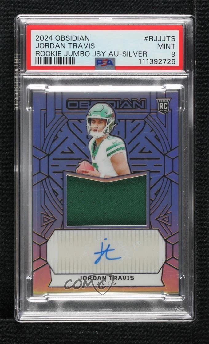 Jordan Travis Panini Obsidian Rookie Jumbo Jersey Autographs #RJJJTS Silver