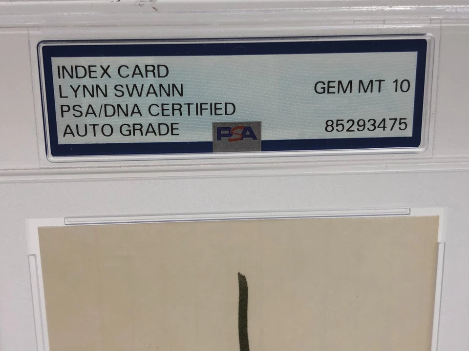 LYNN SWANN 签名索引卡 PITTSBURGH STEELERS 名人堂 PSA GEM 完好 10 — 第 2/4 张图片
