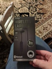 Vibe Sound Wireless Bluetooth Earbuds Black Stereo In Line Mic NEW 