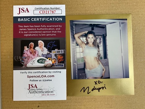 MAXXINE DUPRI Signed Polaroid Photo JSA Behind The Scenes Photo Shoot WWE