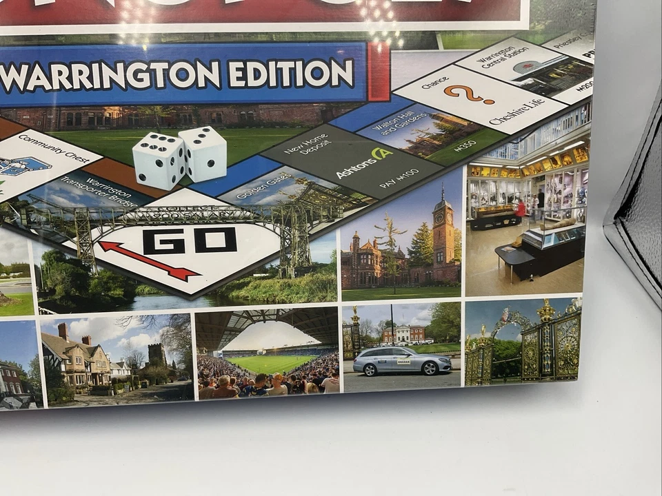 Monopoly Warrington Edition Regional Board Game Family Present Gift - Image 4 of 4