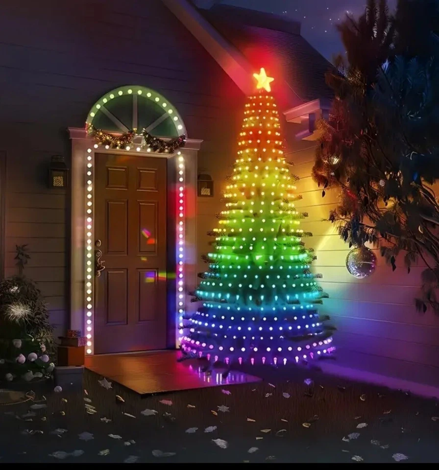 400 LED Intelligent Christmas Tree Lights, Flashing DIY Patterns, Music Syncing  - Image 3 of 4