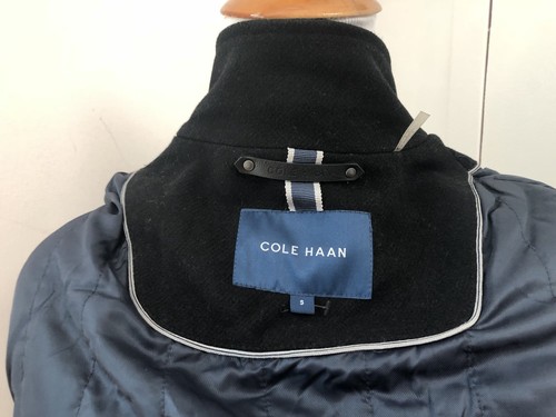 Giacca di lana uomo Peacoat COLE HAAN Primaloft nera taglia Sml $500 nuova con etichette - Foto 3 di 10