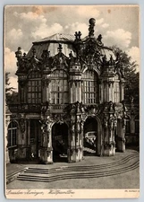 Zwinger Palace, Dresden, Germany Baroque Library Gallery Postcard S4212