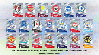 Panini Adrenalyn XL Premier League 2024/25 2025 Full 18 Card Team Set Select