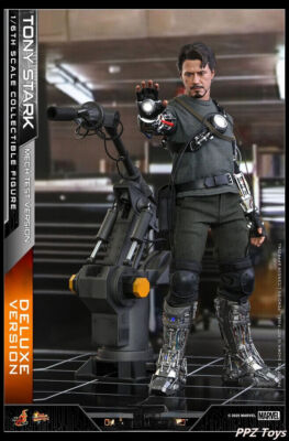 1/6 Hot Toys Marvel Iron Man Tony Mech Test Action Figure Deluxe