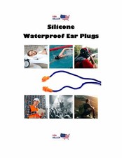 3pr Swimmers Corded Earplugs Silicone 1 Size Fits All Ear Plugs USA SELLER