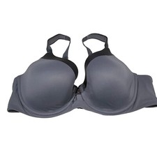 Ambrielle Bra 40DD Dark Gray Super Soft Full Coverage Underwire Adjustable