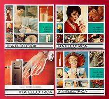 4 x DDR Reklame Prospekt 1966/68 IKA ELECTRICA Mixer Küchengeräte   ( F23030