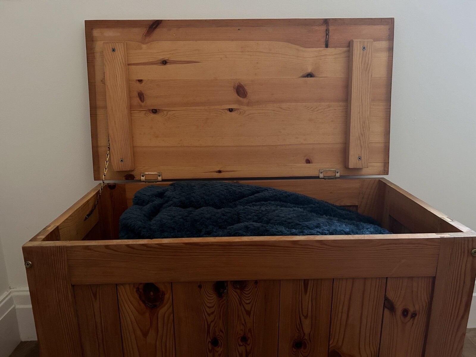 Solid Pine Blanket Box eBay