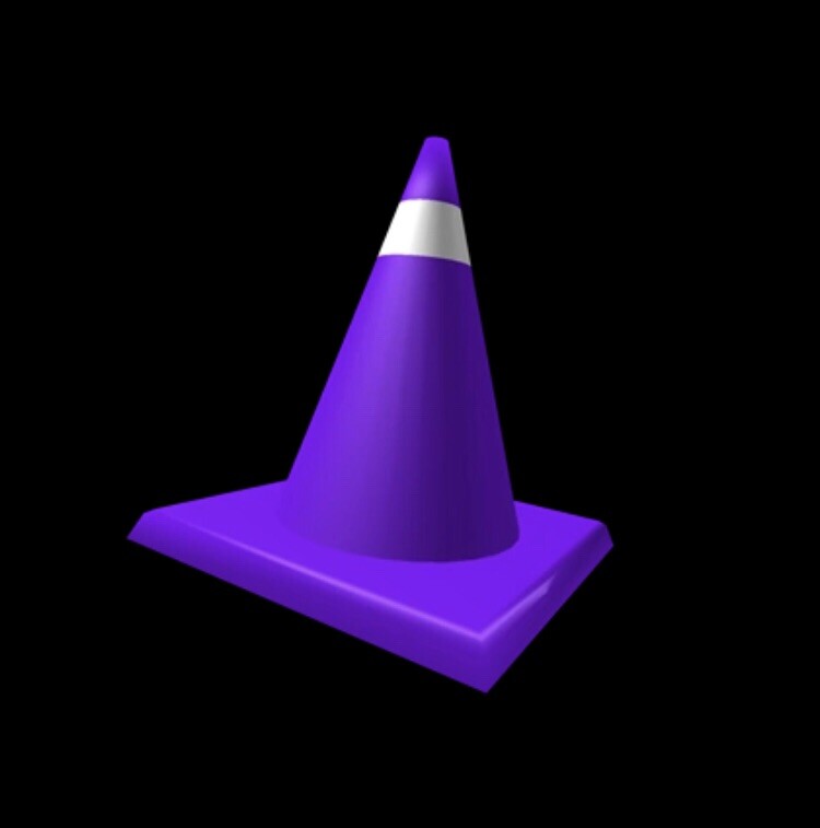 Robl0x | Purple Traffic Cone Hat Series 2 Dizzy WORLDWIDE - RARE