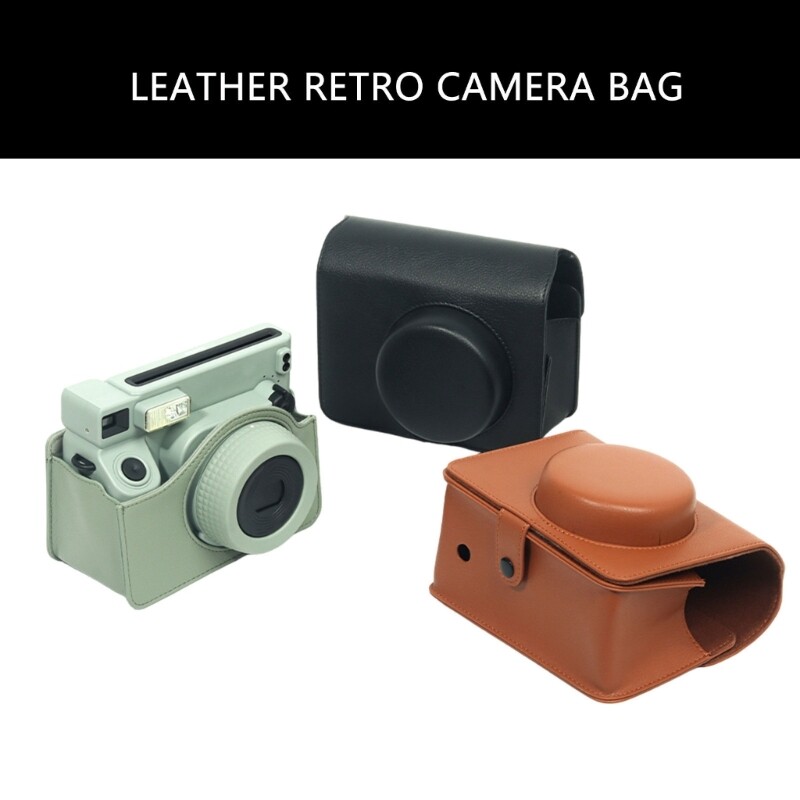 Camera Case for Wide Travelling Bag PU Leather Soft Shoulder Bag