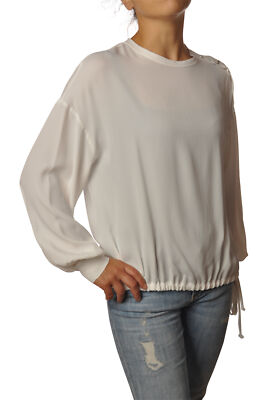 8pm Wide tunic with drawstring at the bottom D8PM92M115-VOLPETTA/BLUSA-188LATTE