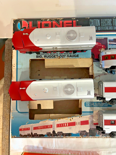 LIONEL 6-11739 #1 SANTA FE SUPER CHEIF AA ALCO 3-PASS.CAR SET LK/N-OB - Picture 5 of 11