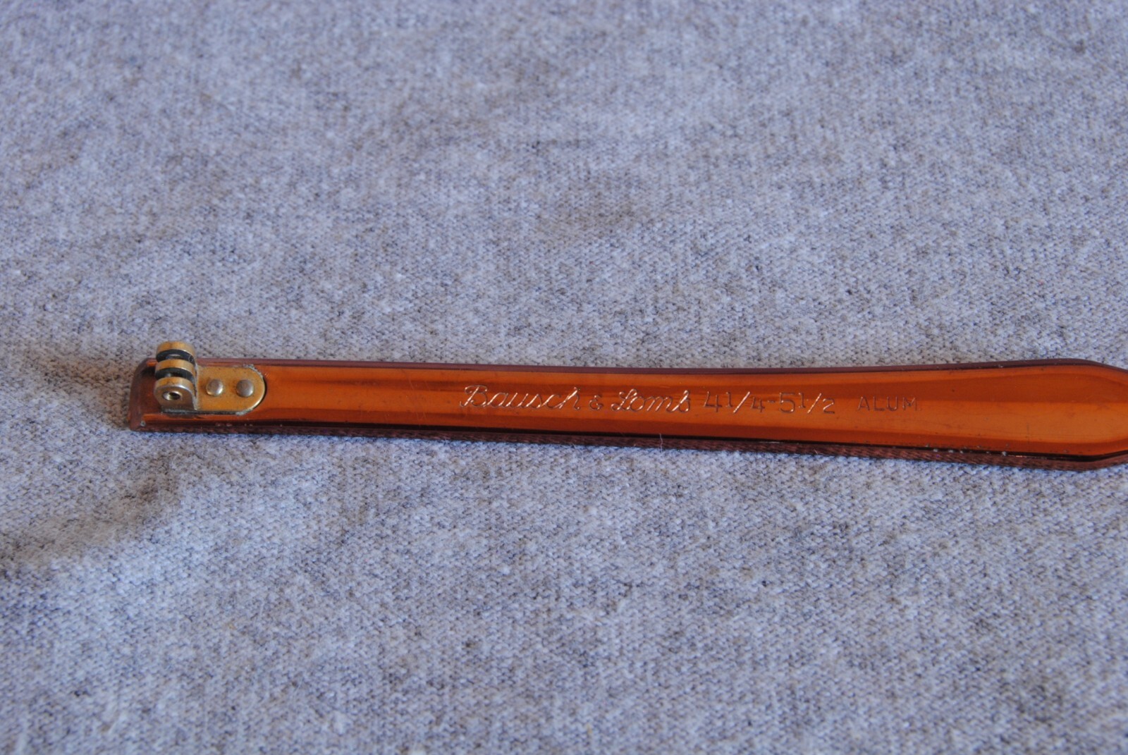 bausch & lomb vintage eyeglass aluminum temple brown 5-1/2