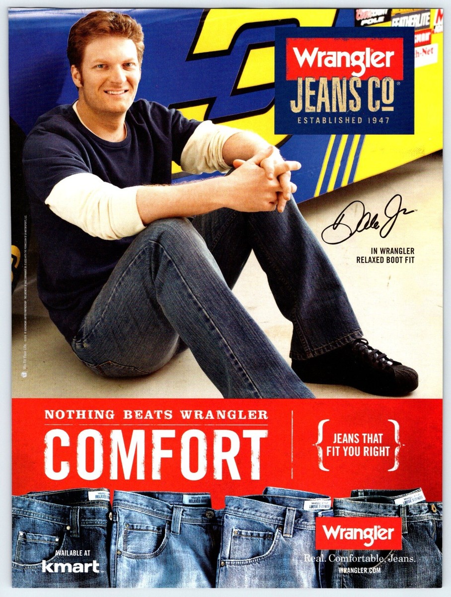 2010 Dale Earnhardt Wrangler Jeans Magazine Ad M628