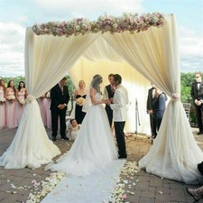 10FT Backdrop Stand Heavy Duty w/ Base Adjustable Pipe Drape Backdrop Stand Kit