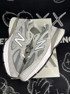 New Balance Men s Size 11 990v4 Made in USA Grey Silver U990GR4